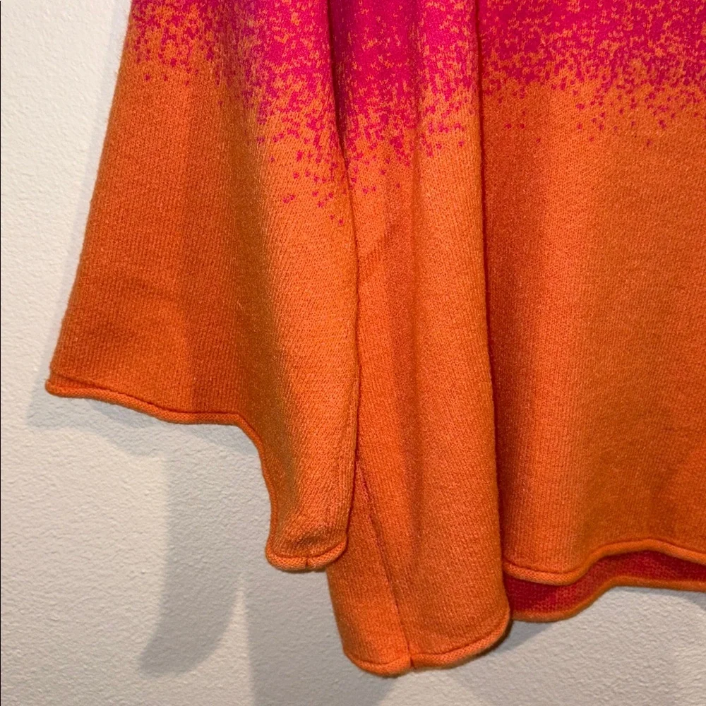 Fate Vibrant Pink and Orange Cowl Neck Sweater
